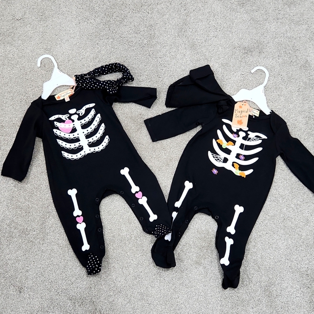 Set of Festive Fun for Fall 3-6 months onsies